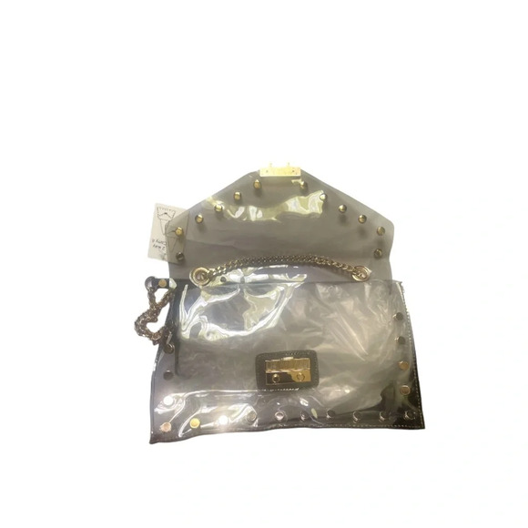 NWT Women’s Clear Studded Purse - Picture 6 of 8
